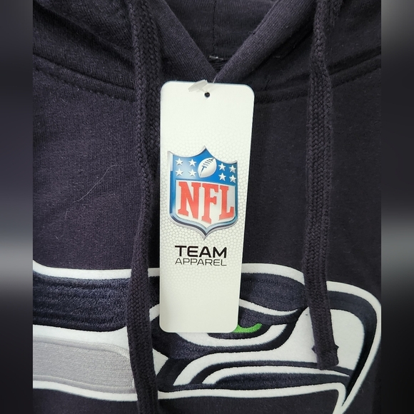 π Seattle Seahawks NFL Hoodie Menβs XL β Navy, Embroidered Logo, NWT - Picture 6 of 12